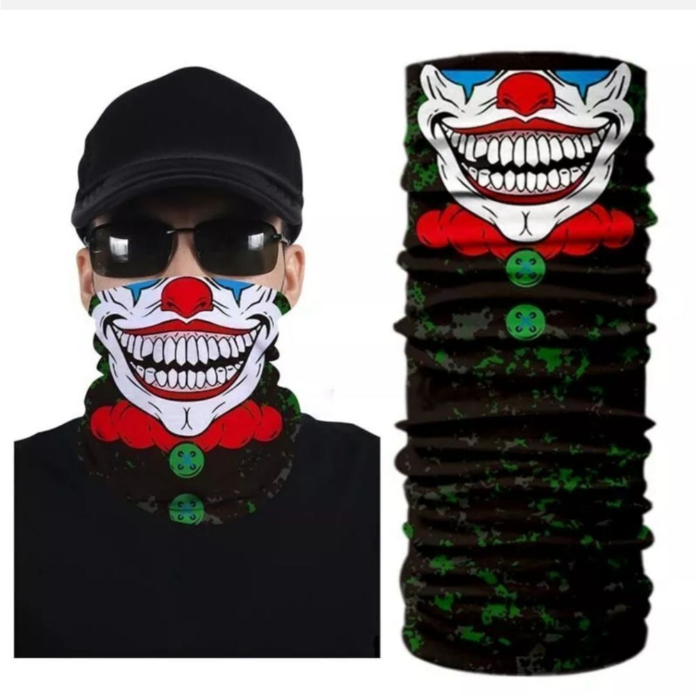 Bandana Neck Gaiter Skull Face Mask Bandanas Tube Breathable Rave Face Scarf US